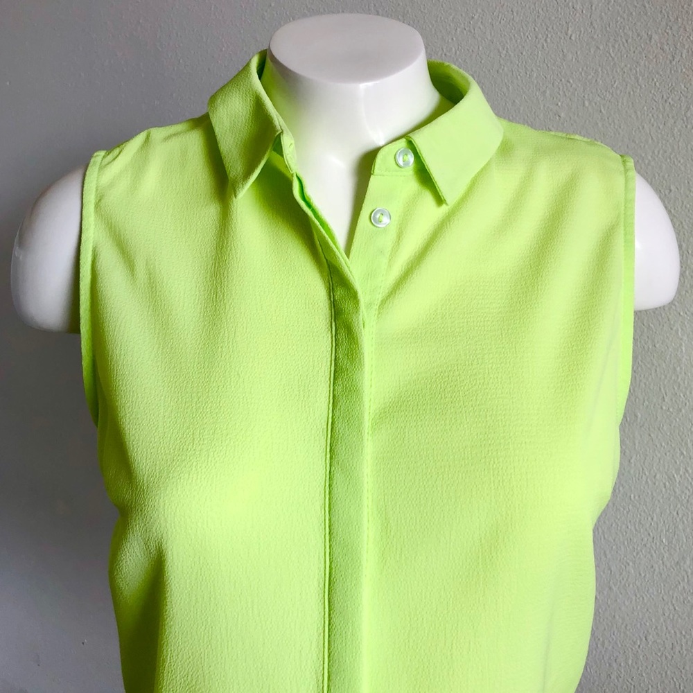 Lush Neon Green Scalloped Crop Top - Picture 2 of 14
